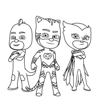 PJ Masks Printable Coloring Page - Free Printable Coloring Pages for Kids