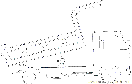 Truck Coloring Page 07 Coloring Page for Kids - Free Land Transport  Printable Coloring Pages Online for Kids - ColoringPages101.com | Coloring  Pages for Kids