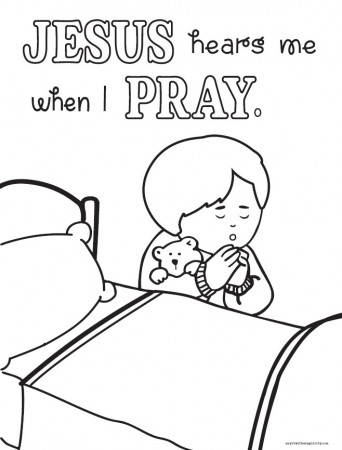 Bedtime Prayers Printable Coloring Pages - SAY IT WITH SIMPLICITY