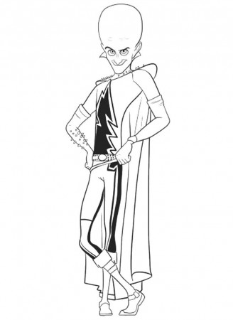 Megamind 3 Coloring Page - Free Printable Coloring Pages for Kids