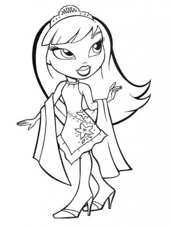 Bratz 2 Coloring Page - Free Printable Coloring Pages for Kids