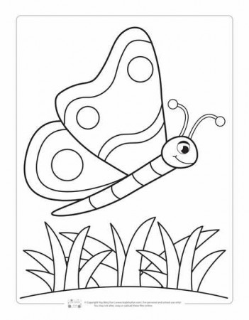 Spring Coloring Pages for Kids - itsybitsyfun.com