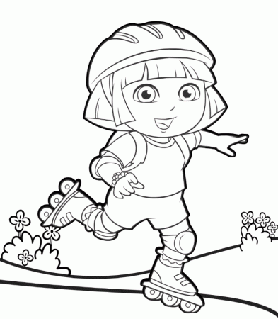 Roller skate coloring pages