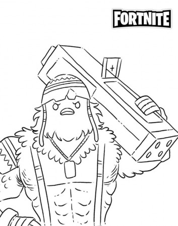 Skin Cluck Fortnite Coloring Page - Free Printable Coloring Pages for Kids