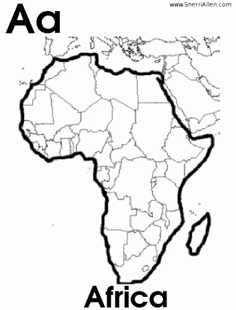 africa continent Colouring Pages | Coloring Pages Galleries