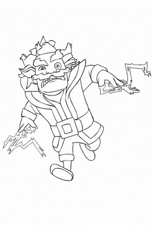 Clash Royale Coloring Page New Electro Wizard From Clash Royale Coloring  Page | Coloring pages, Clash royale, Color