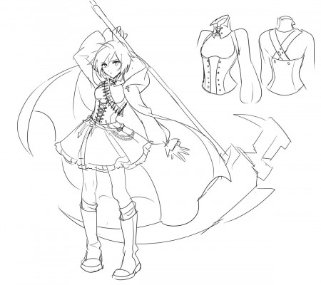 Rwby coloring pages