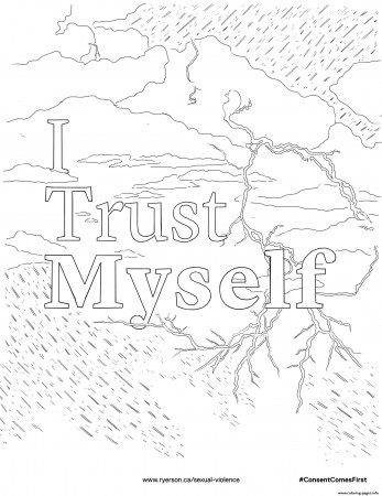I Trust Myself Coloring Pages Printable