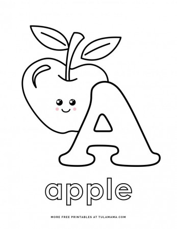 Fun And Easy To Print ABC Coloring Pages For Preschoolers & Kindergartners  - Tulamama