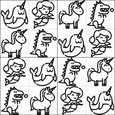 Free Unicorn & Friends Image Printable Sudoku Puzzles - Make Breaks