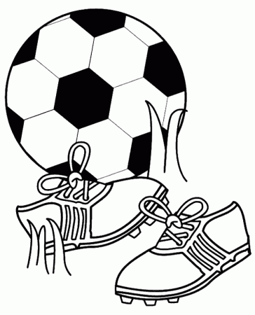 Fotball equipment soccer coloring page - Topcoloringpages.net