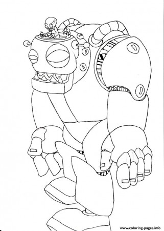 Print zombot plants vs zombies Coloring pages