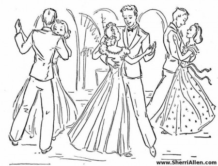 Dance - Coloring Pages for Kids and for Adults