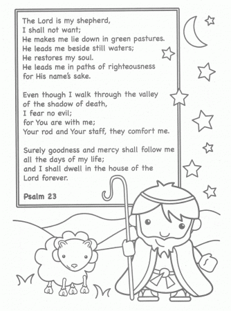 The Lord is My Shepherd Coloring Page | This coloring page i… | Flickr