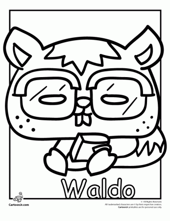 Waldo "Kitties" Moshi Monster Coloring Page | Cartoon Jr.