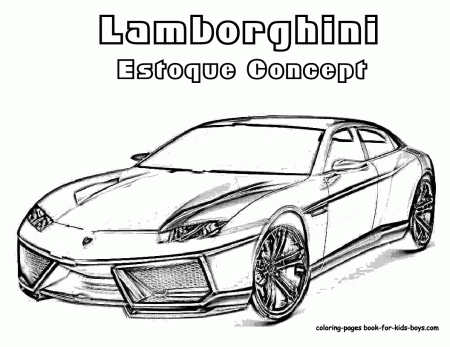 auto coloring | Lamborghini Cars Coloring 1 Drawing (With images ...