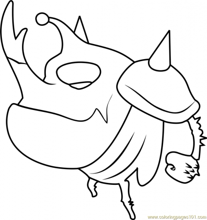 Black Coloring Page - Free Larva Coloring Pages : ColoringPages101.com