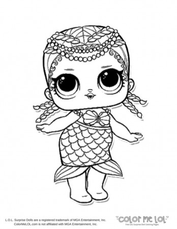 Top 11 First-class Lol Doll Coloring Pages Mermaid Cute Printable ...