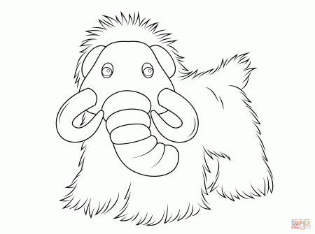 Webkinz Mammoth coloring page