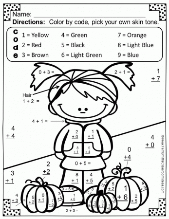 Addition Coloring Pages Kindergarten - Pages