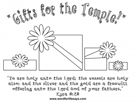 God Loves A Cheerful Giver Coloring Page