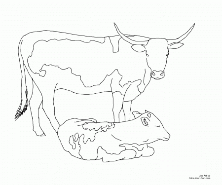 Printable Longhorn Coloring Pages | Cooloring.com