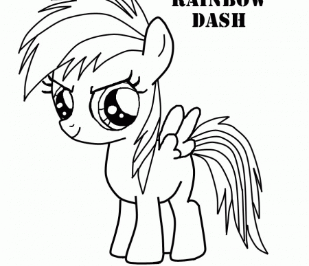 Rainbow Dash - Coloring Pages for Kids and for Adults