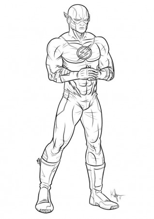 Superhero Coloring Pages For Kids The Flash - Gianfreda.net
