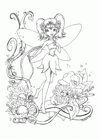 Free Abstract Page Of Fairy Coloring Pages For Adults ...