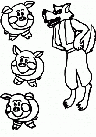 Papers Top 10 Free Printable Three Little Pigs Coloring Pages ...