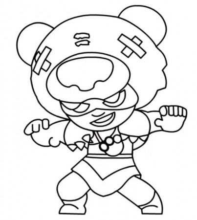 Nita summons a massive bear to fight by her side in Brawl Stars Coloring  Pages - Brawl Stars Coloring Pages - Coloring Pages For Kids And Adults