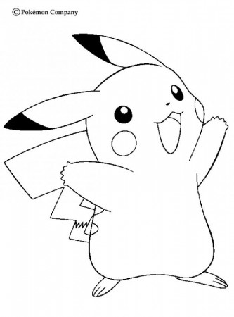ELECTRIC POKEMON coloring pages - Happy Pikachu