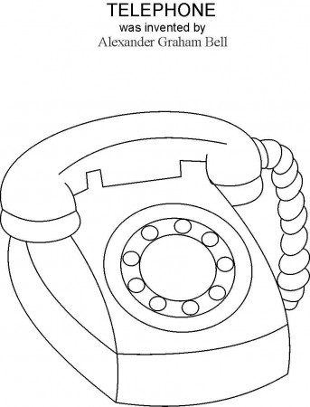 9 Pics of Telephone Coloring Pages For Preschool - Office Phone ...