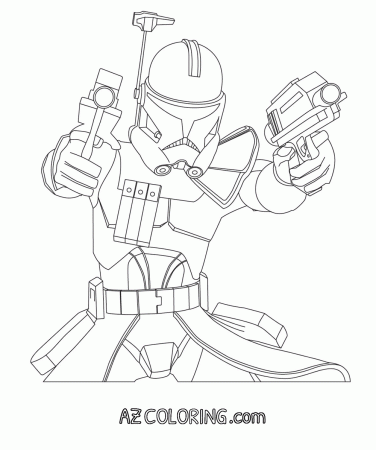 Captain Rex Star Wars Coloring Page