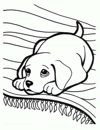 Coloring Pictures Of Puppies - Coloring Pages for Kids and for Adults
