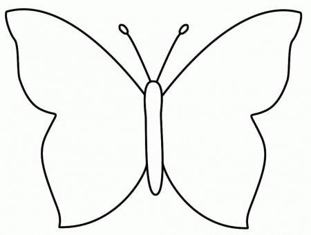 Simple Butterfly Coloring Pages Kids - coloringmania.pw ...