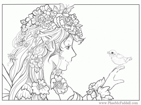 Bird Fairy Coloring Pages - Coloring Pages For All Ages