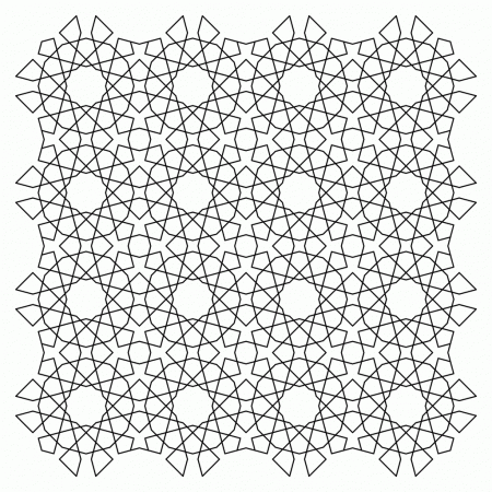 Printable Tessellation - Coloring Pages for Kids and for Adults