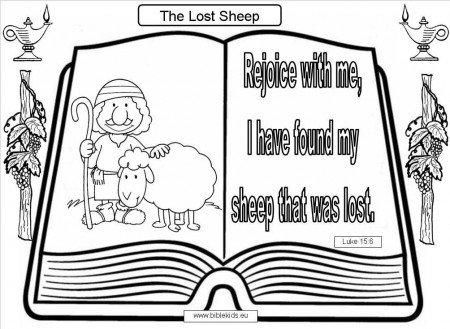 Coloring Pages Of And The Lost Sheep - Coloring