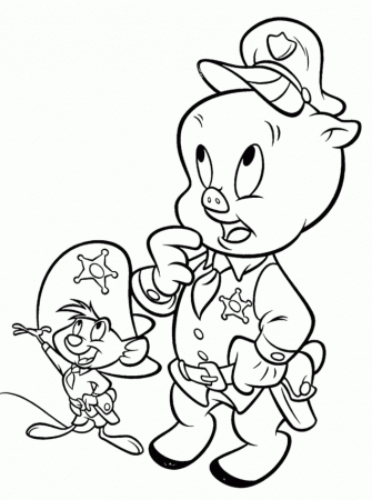 13 Pics of Porky And Petunia Pig Coloring Pages - Porky Pig ...