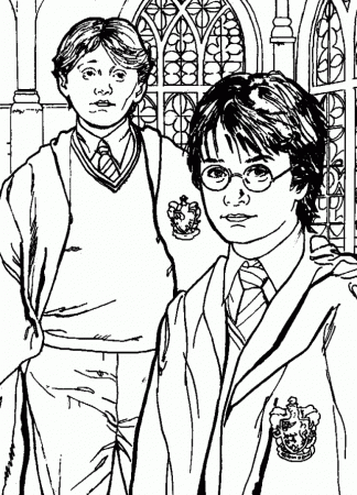 printable harry potter colouring pages - Clip Art Library