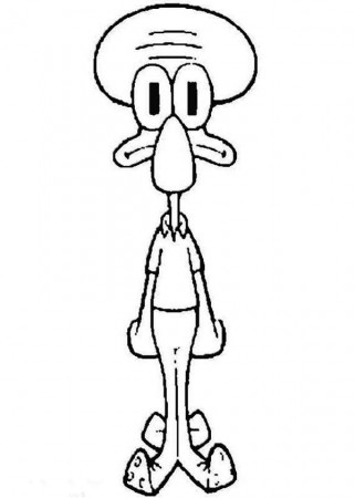 Squidward the Tentacles Coloring Page - NetArt