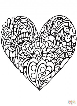 Love Hearts Colouring Sheets | Link Wallpapers