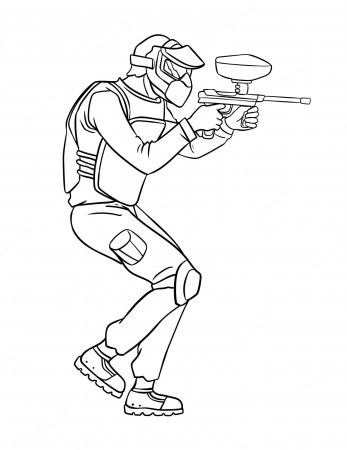 paintball coloring pages