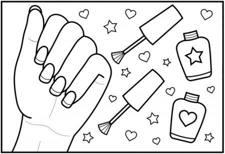 Nail Coloring Pages (37 photos) » Drawings for sketching and not only -  Papik.PRO