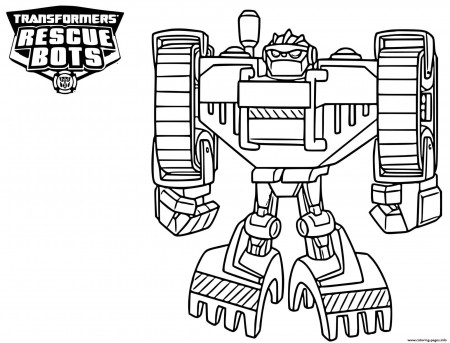 Boulder From Transformers Rescue Bots Coloring page Printable