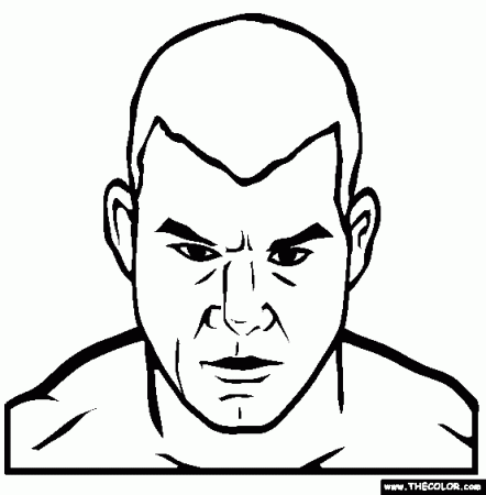 Tito Ortiz Online Coloring Page | UFC Tito Ortiz