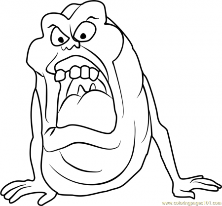 Slimer Coloring Page for Kids - Free Ghostbusters Printable Coloring Pages  Online for Kids - ColoringPages101.com | Coloring Pages for Kids