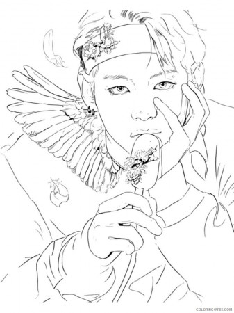 BTS Coloring Pages bts 11 Printable 2021 1257 Coloring4free -  Coloring4Free.com