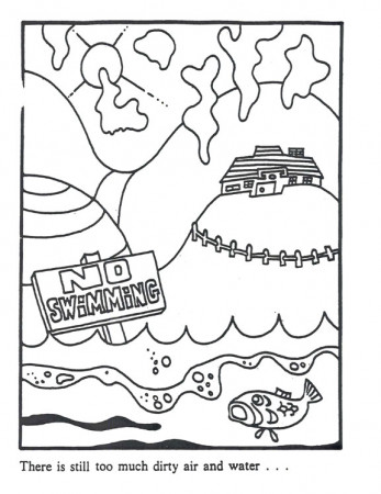 Save Water Coloring Pages For Kids - Coloring